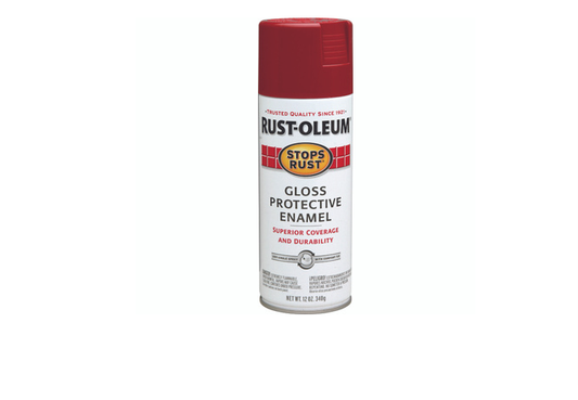 Rust-Oleum, Stops Rust, Regal Red, Gloss, 12 oz