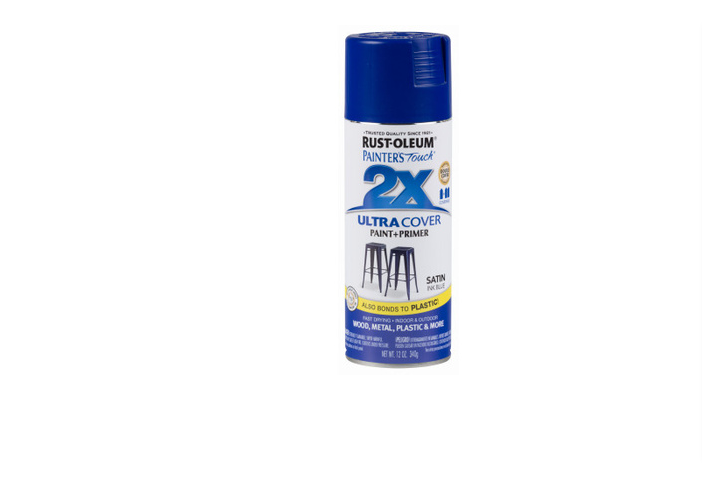 Painter's Touch 2X Spray Paint, Satin Ink Blue, 12-oz.