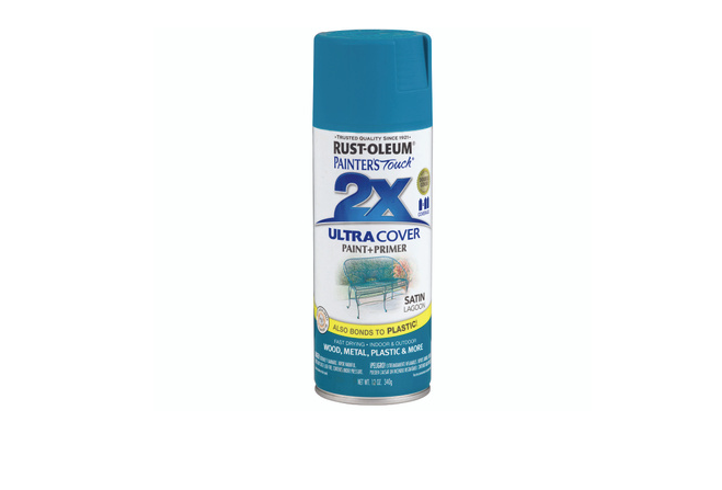 Painter's Touch 2X Spray Paint, Satin Lagoon, 12-oz.