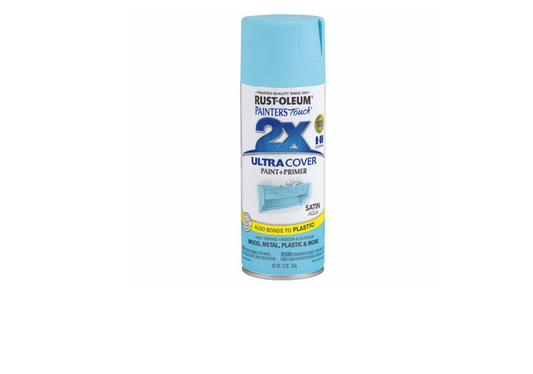 Painter's Touch 2X Spray Paint, Satin Aqua, 12-oz.