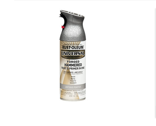 Universal Metallic Spray Paint,  Antique Pewter, 12-oz.