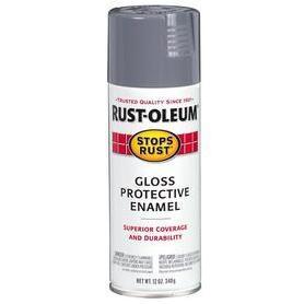 Rust -oleum Enamel, Smoke Gray Gloss, 12-oz.