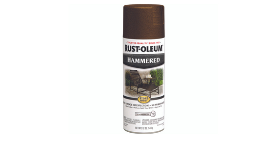 Stops Rust Hammered Spray Paint, Brown, 12-oz.