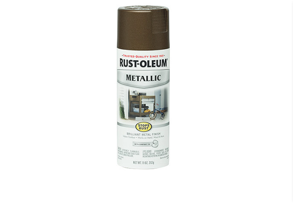 Stops Rust Metallic Spray Paint, Dark Copper, 11-oz.