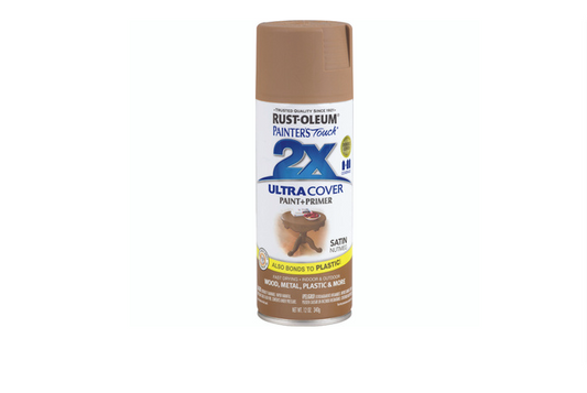 Painter's Touch 2X Spray Paint, Satin Nutmeg, 12-oz.