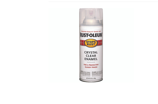 Stops Rust Spray Enamel, Clear, 12-oz.