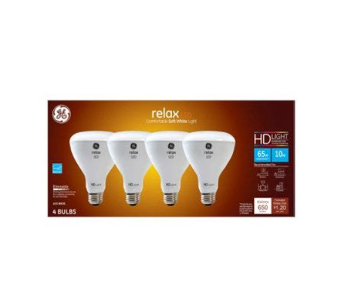 Relax HD LED Light Bulbs, Soft White, 9 Watts, 4-Pk.