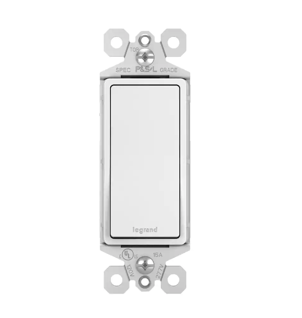 1-Pole Light Switch White 10-Pk