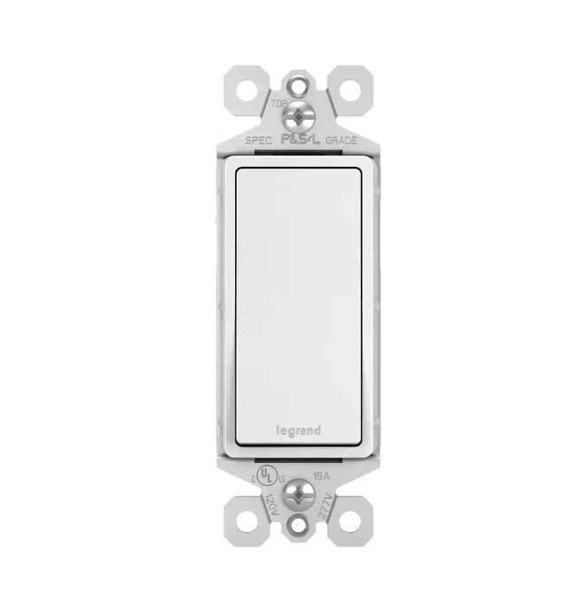 1-Pole Light Switch White Single