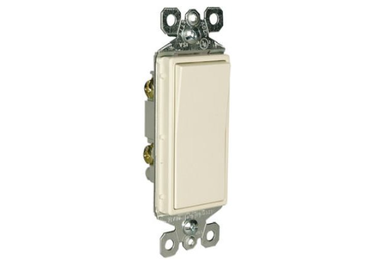 Single Pole Decorator Switch Light Almond