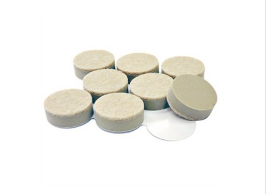 TruGuard Furniture Pads, Tan Felt, Round, 1-In., 8-Pk.