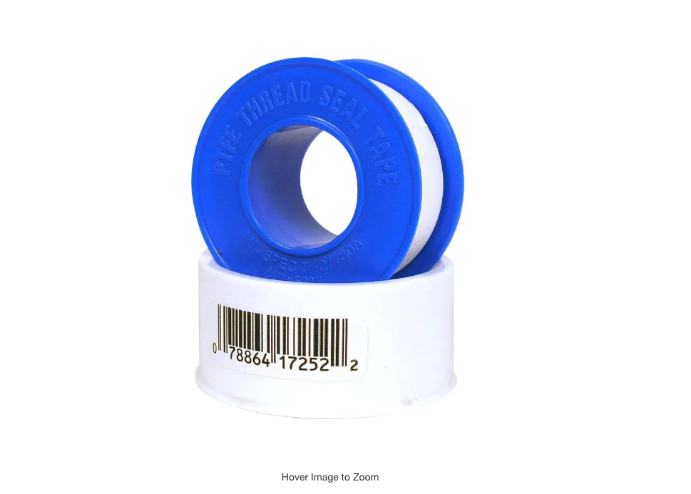 PTFE Thread Seal Tape, 3/4 x 520-In