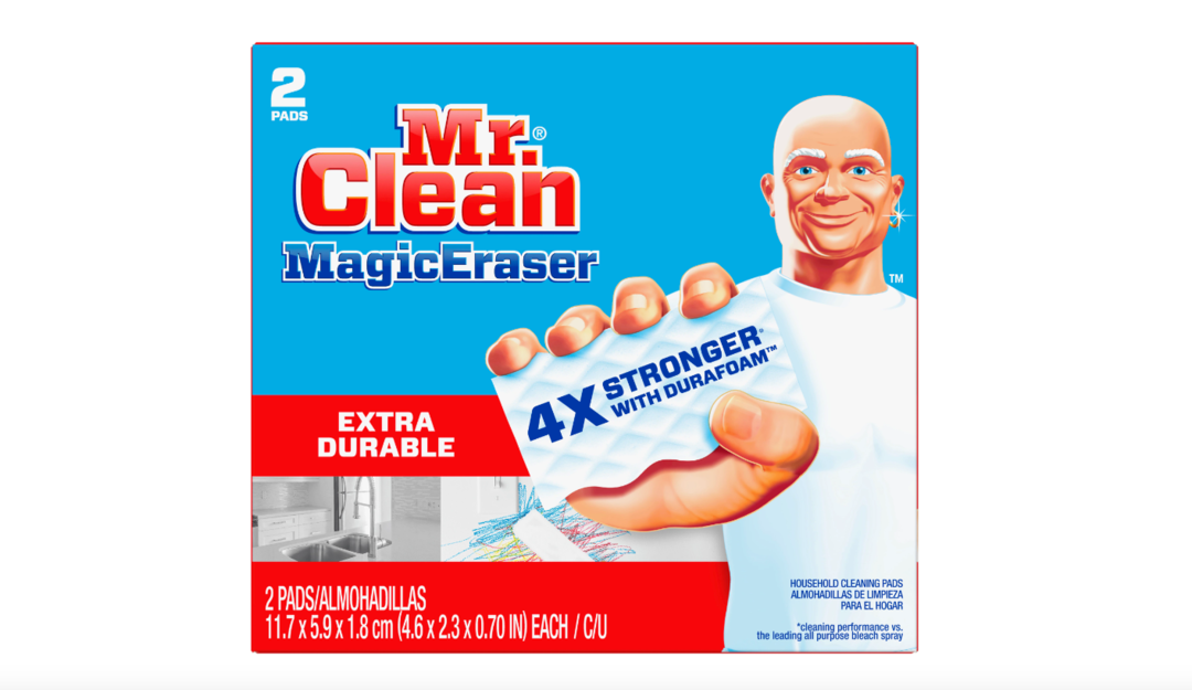 Magic Eraser Scrubber, Extra Durable, 2-Pk.