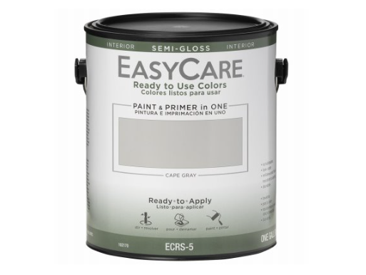 Paint & Primer, Interior Semi-Gloss, Cape Gray, Gallon