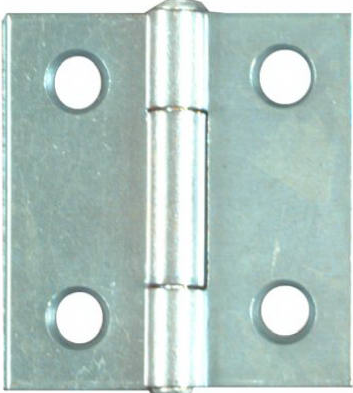 Non-Removal Pin Hinges 2-Pk, 1.5 x 1-7/16-In.