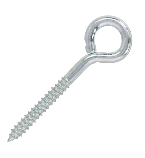 National Screw Eye, #000 Large, Zinc-Plated, 3-7/8-In.