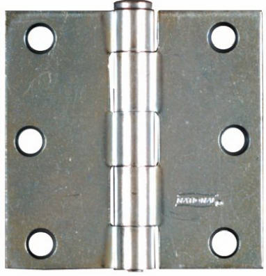 Narrow Hinges, Zinc Plated, 3 in. (2 PK)