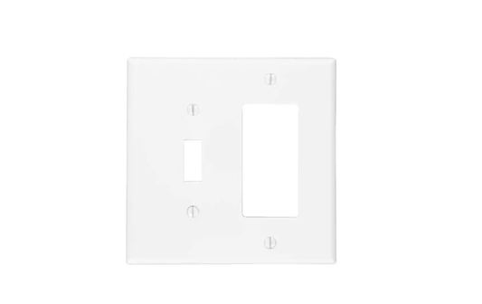 1-Gang Blank Wall Plate White