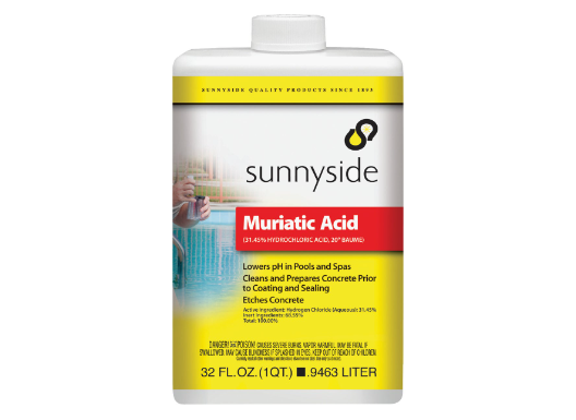 Muriatic Acid  1 QT. (32 OZ.) /Sunnyside