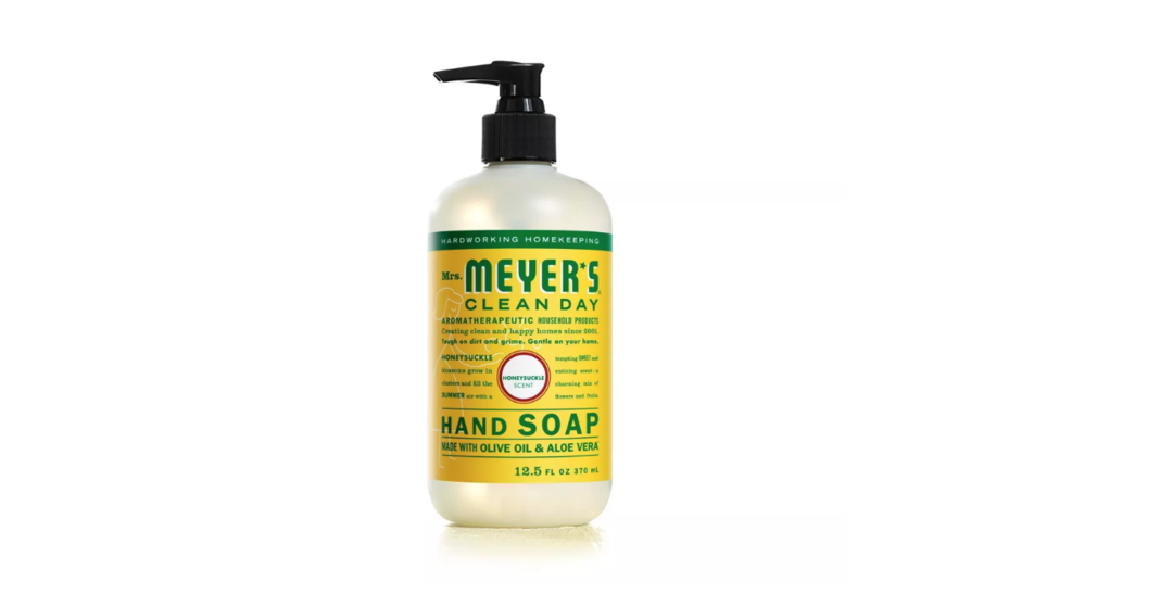 Mrs.Meyers Hand Soap, Honeysuckle, 12-5-oz.