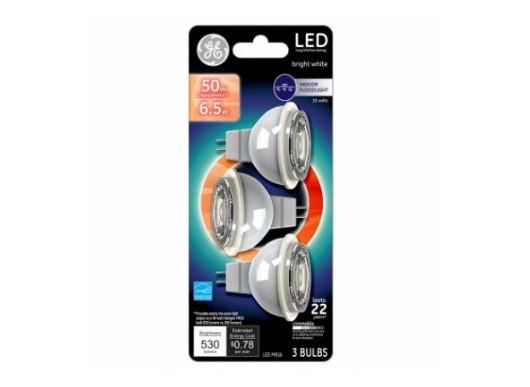 MR16 LED Recessed Bulb 430 Lumens 5.3-Watt 3-Pk.