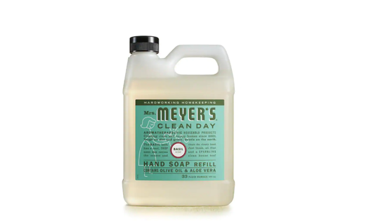 Mrs. Meyers Basil Scent Liquid Hand Soap Refill Bottle, 33-oz.