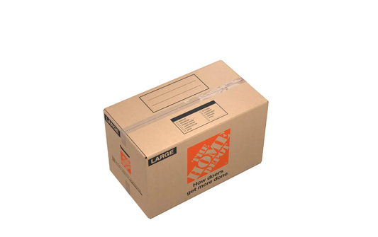 27 in. L x 15 in. W x 16 in. D Large Moving Box with Handles