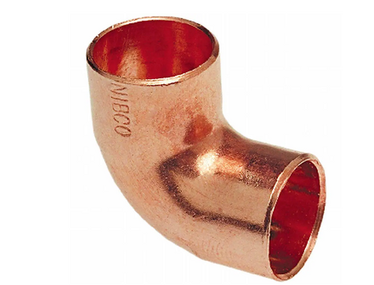 3/4 in. x 3/4 in. Copper Pressure 90-Degree Cup x Cup Elbow Fitting