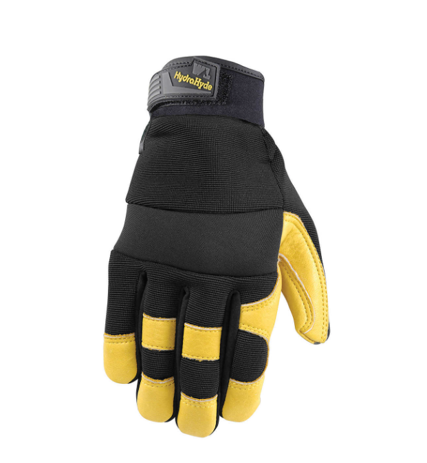 Men's Goatskin Leather Palm Hybrid Work Gloves M