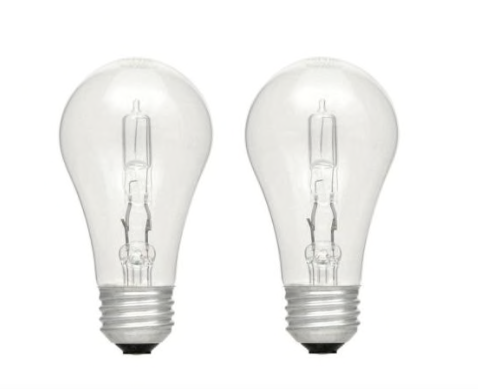 2 A19 Bulb 29W Clear 120V Soft