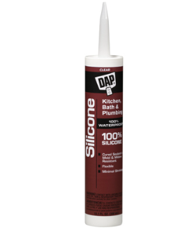 9.8-oz. Kitchen/Bath Silicone Sealant (Clear)