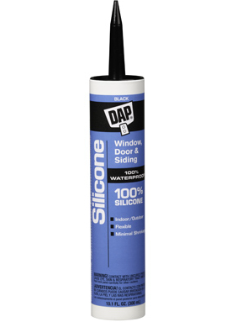 Dap 9.8-oz. Silicone Rubber Sealant (Black)