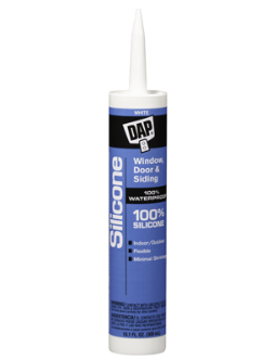 Dap 9.8-oz. Silicone Rubber Sealant (White)