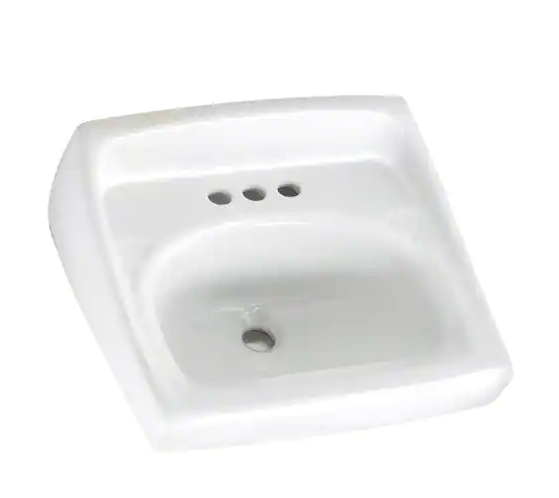 American Stand Sink W/ Holes