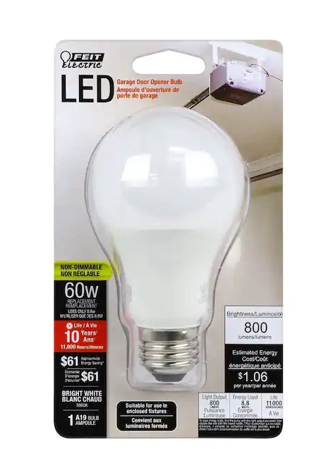 Bright White A19 LED 60w Bulb