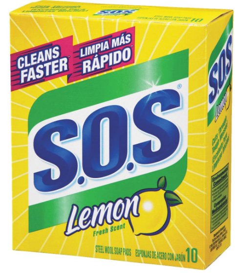 Clorox 10ct.Steel Wool Pad Lemon Scent