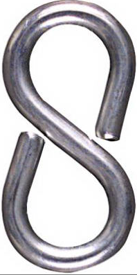 Closed S Hook, 2-1/8-In. (3-Pk)