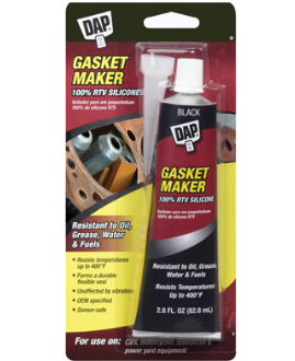 2.8-oz. Gasket Sealant Silicone Rubber (Black)