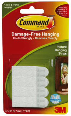 Command  Small Fasteners, 4-Count