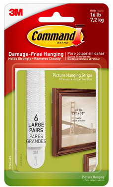 Command Large Picture Hanging Strips, 6-Pk.