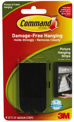 Command Medium Black Picture Hanging Strips (12 lb)