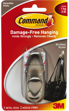 Command Medium Nickel Hook