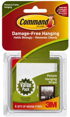 Command Medium Picture Hanging Strip (6 pairs)