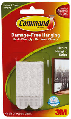 Command Medium White Picture Hanging Strips (12 lb)