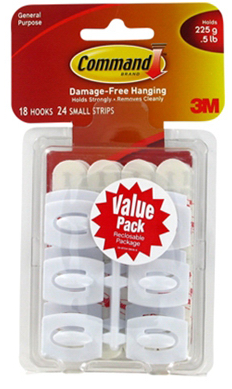 Command Mini Hooks Value Pack