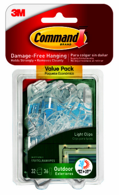 Command Outdoor Light Clips, 32-Pk.