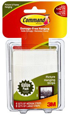 Command Picture-Hanging Strips (12lb) (16lb)