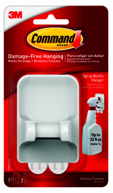 Command Spray Bottle Hanger, White