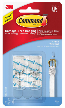 Command Toggle Hook, Clear, 2-Pk.