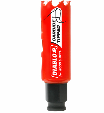 Diablo 1 in. (25mm) Carbide-Tipped Wood & Metal Holesaw